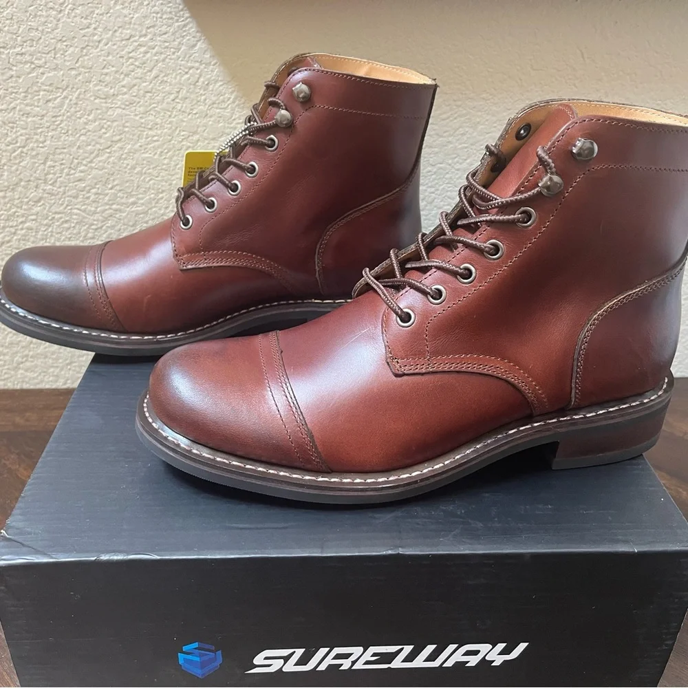 SUREWAY Men's 6” Leather Chukka Boots - Picture 6 of 14